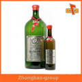 Guangzhou Hersteller Flexo Druck wasserdicht metallisierte benutzerdefinierte Klebstoff Brandy Flasche Etikett